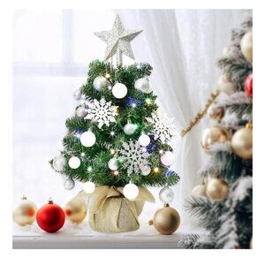 HOYECHI 24" Mini Christmas Tree - Small Christmas Tree Tabletop Christmas Tree A